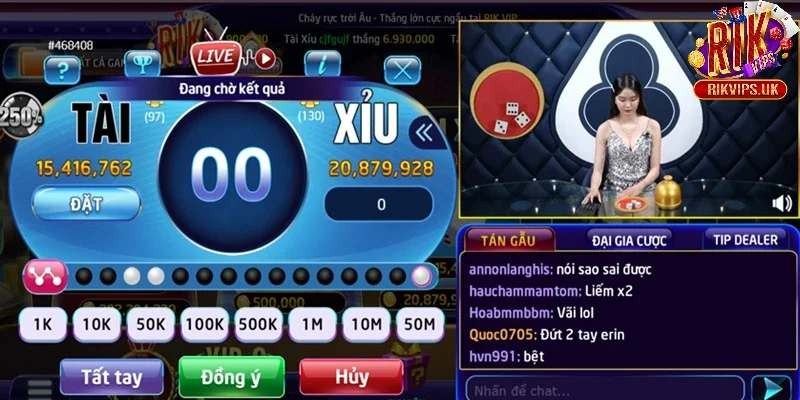 Thế nào là tài xỉu livestream Rikvip?